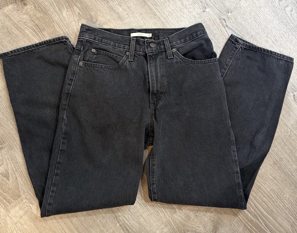 Levis Jeans Womens 27x30 '94 Baggy Wide Leg High Rise Relaxed Black Grunge Y2K